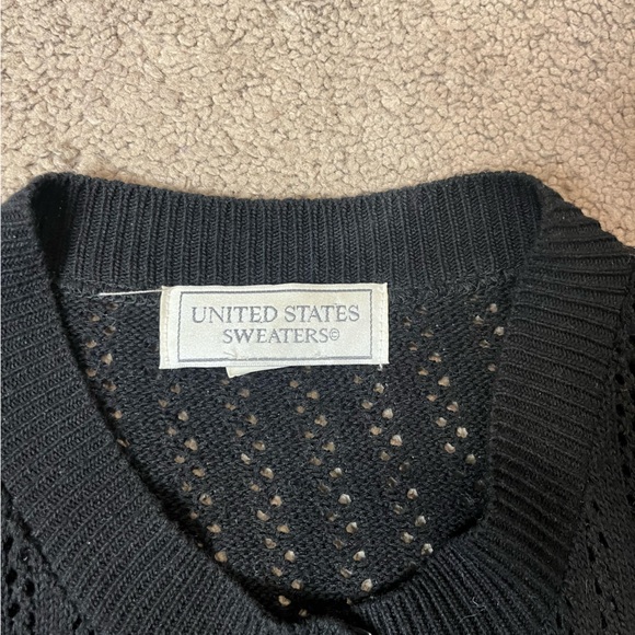 United States black mesh sweater - Picture 6 of 12